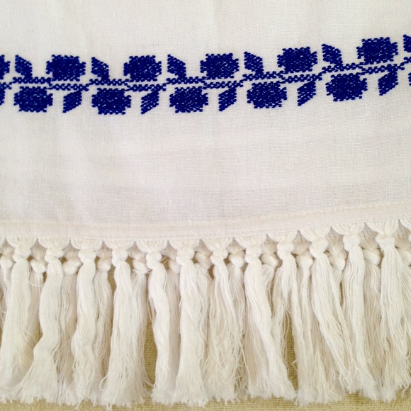 For Cynthia Linen Skirt W/Tassels And Embroidery - Picture 3 of 6